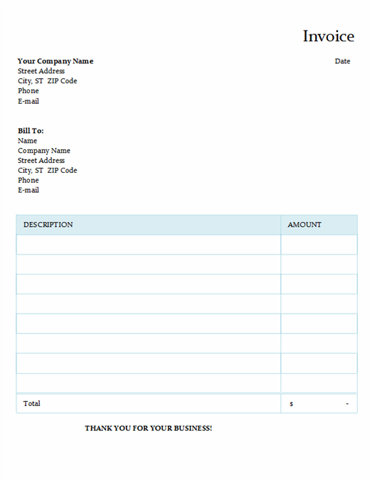 View Australian Invoice Template Free Background