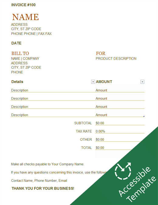 Invoice accessibility guide Invoice accessibility guide