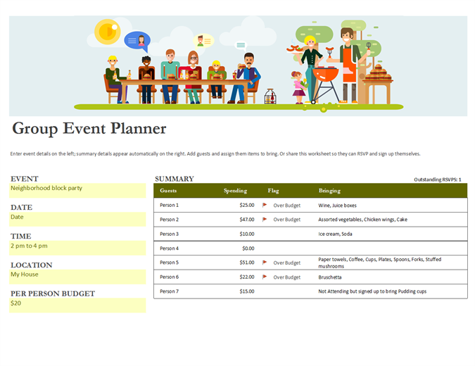 Group Event Planner Group Event Planner
