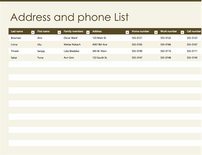 excel address book software