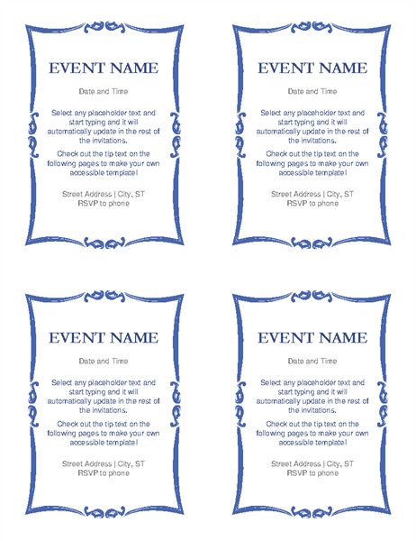 Event invitation accessibility guide Event invitation accessibility guide