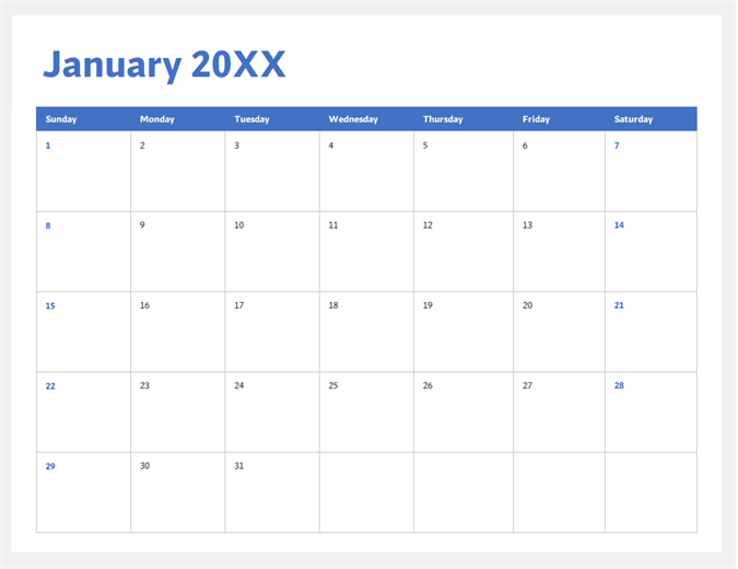 Microsoft Word 2021 Printable Monthly Calendar With ...