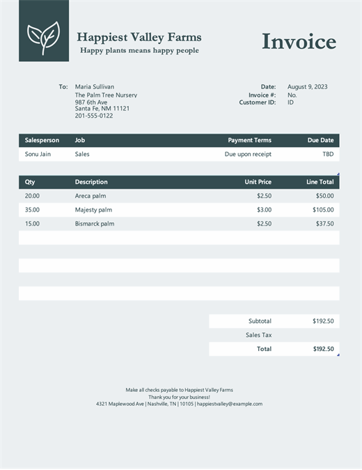 Free Itemized Invoice Template For Your Needs