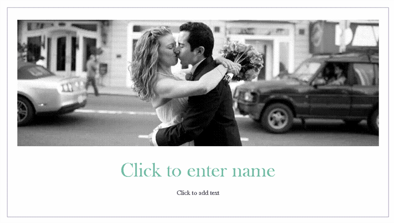 Simple wedding photo album