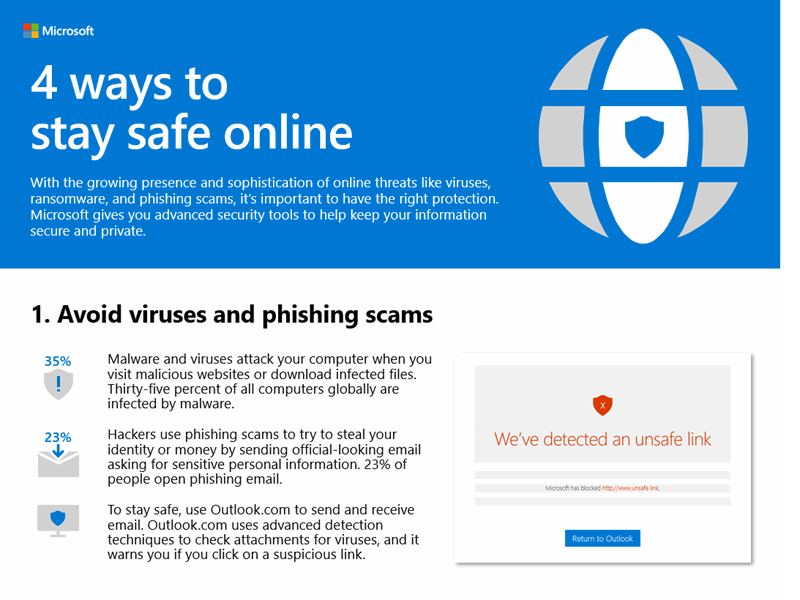 4 ways to stay safe online