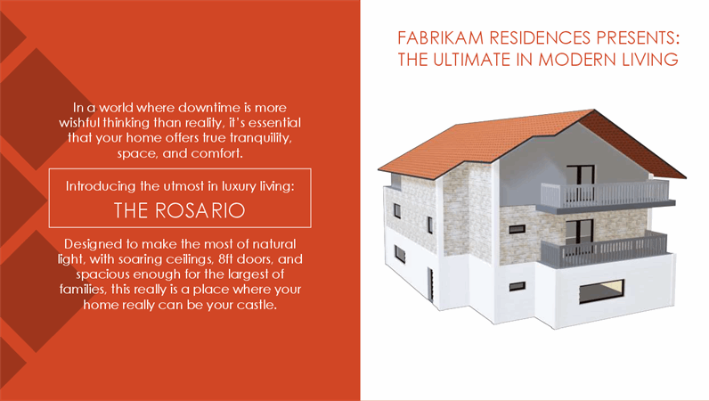 Fabrikam Residences - The ultimate in modern living