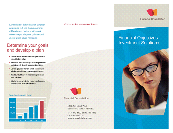 Financial business brochure (tri-fold) Financial business brochure (tri-fold)
