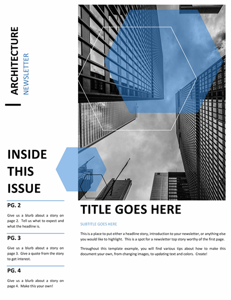 Architecture newsletter