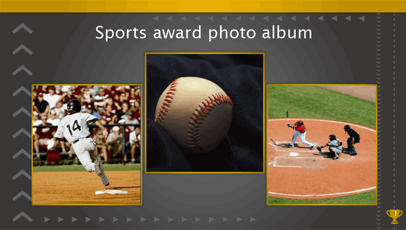 Sports award photo album