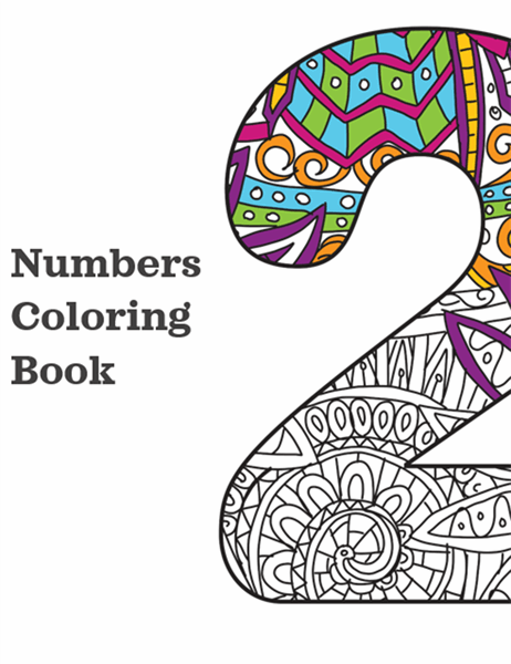 Numbers coloring book