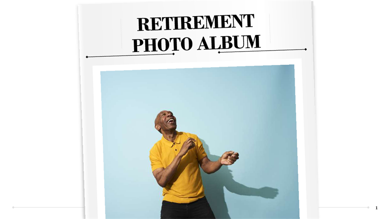 Retirement photo album