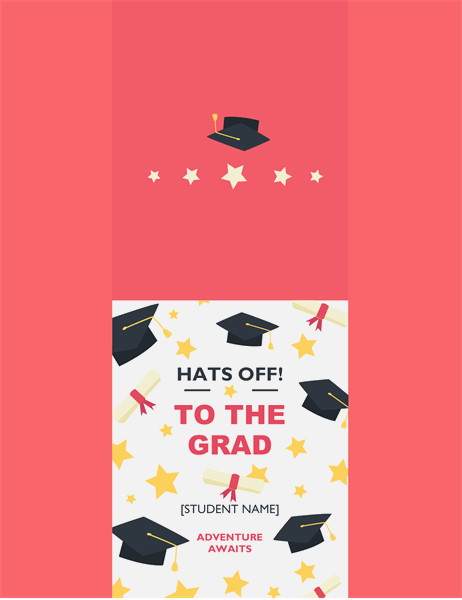 Hats off graduation card