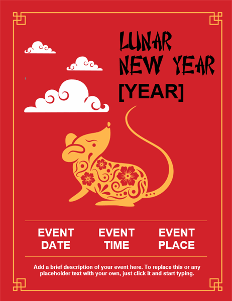 Lunar New Year flyer