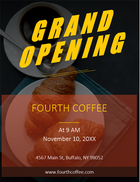 Grand opening Grand opening
