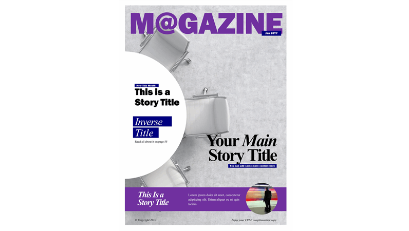 Social magazine covers