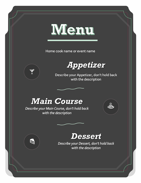 Basic menu