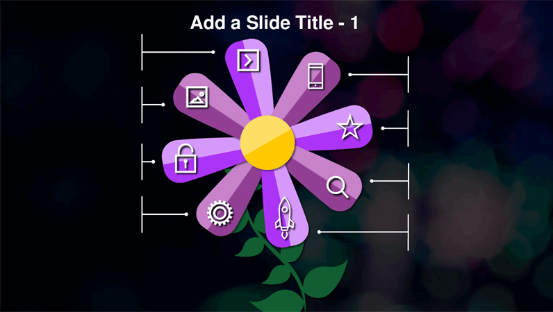 Animated flower slide