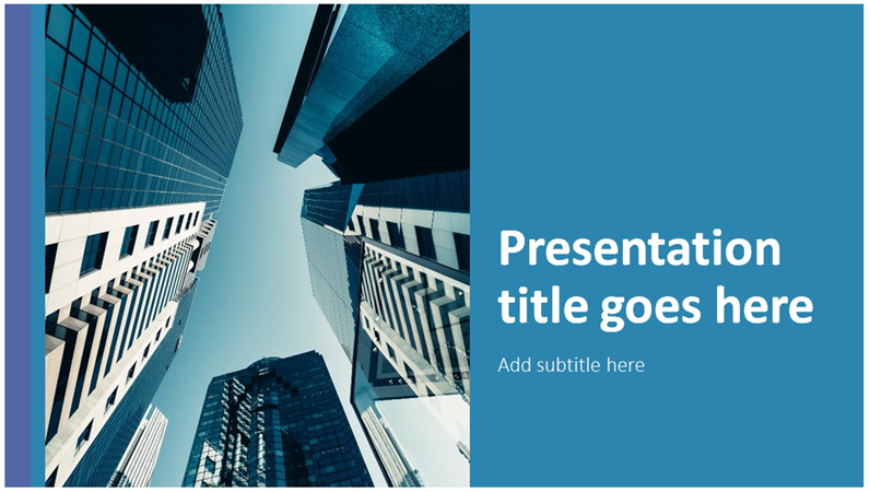 Classic bold block presentation Classic bold block presentation