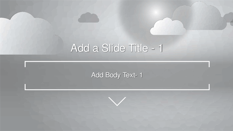 Animated title clouds