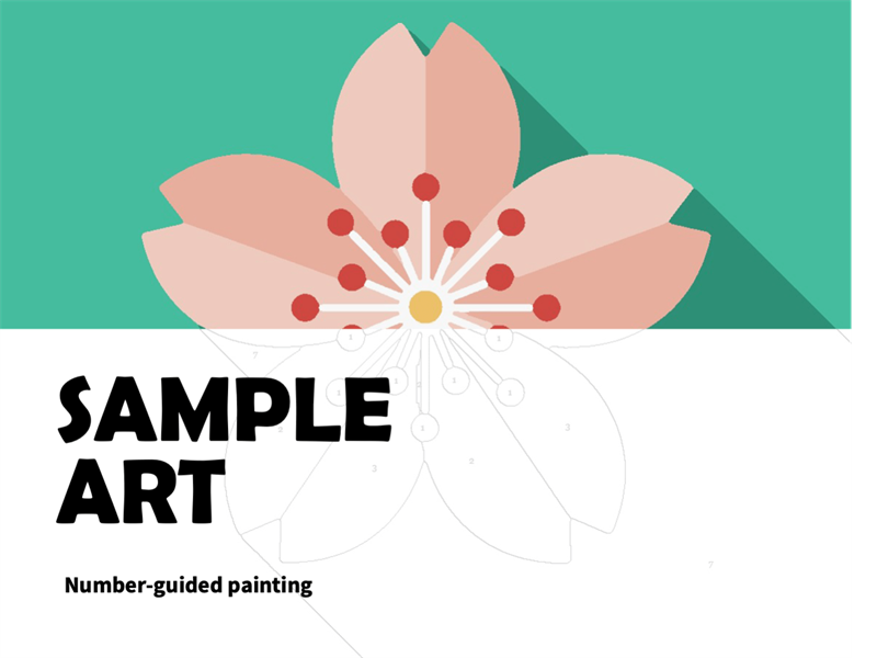 Easy paint by numbers sampler Easy paint by numbers sampler
