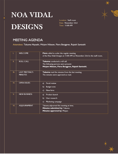 Agendas Office Com