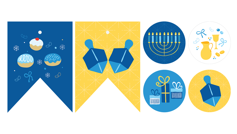 Hanukkah party printables Hanukkah party printables
