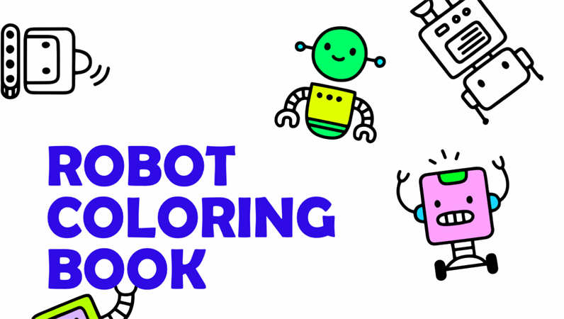 Robots coloring book