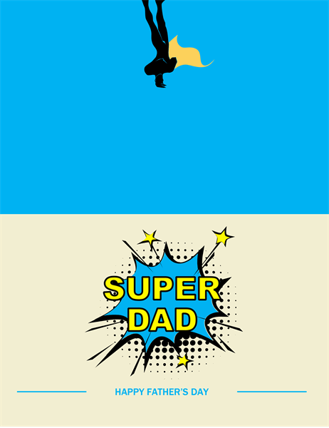 Super Dad Father's Day card