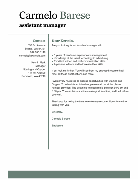 Simple Cover Letter