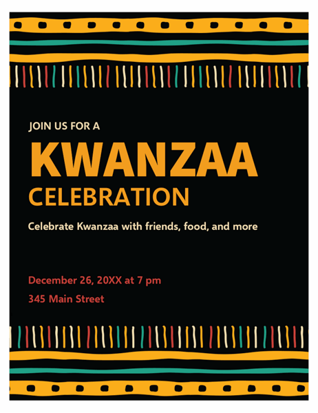 Kwanzaa flyer