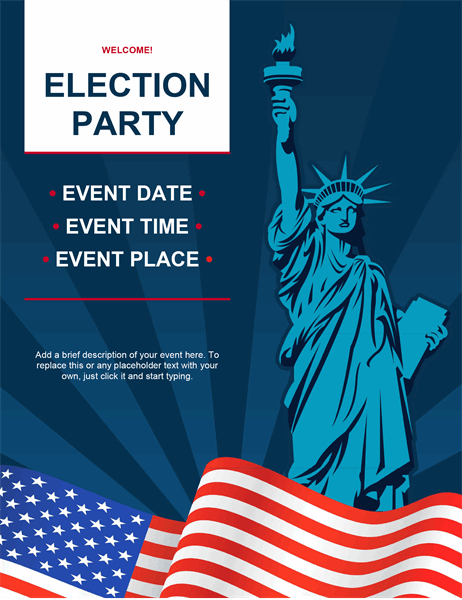 Election party flyer