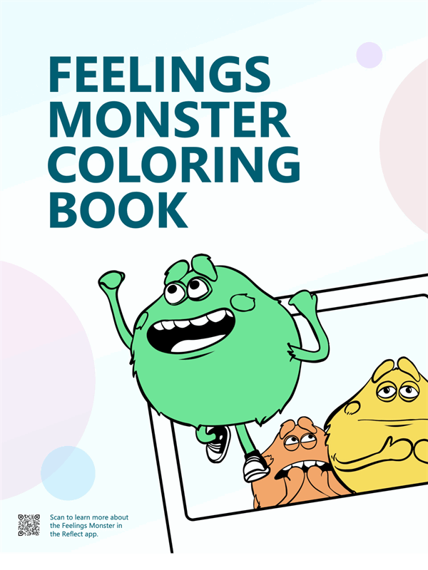 Feelings Monster coloring book