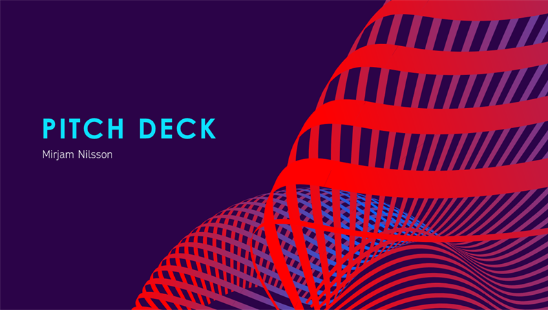 Futuristic pitch deck Futuristic pitch deck