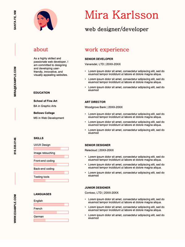 Infographic Resume Template Powerpoint Free Download Printable Templates