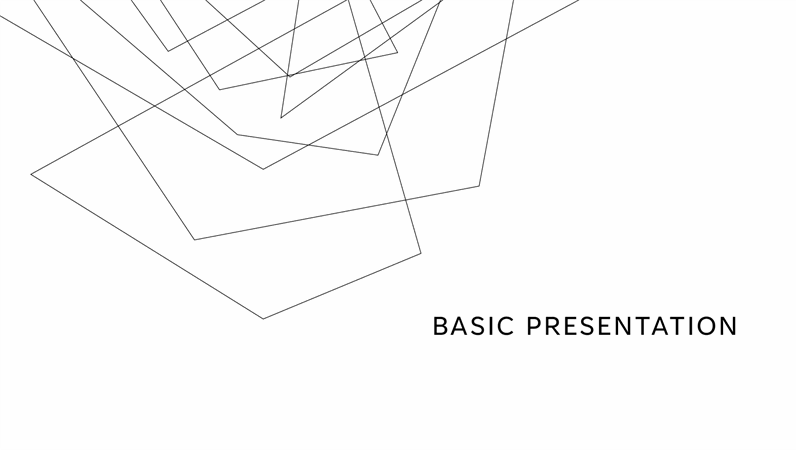 minimalist design presentation