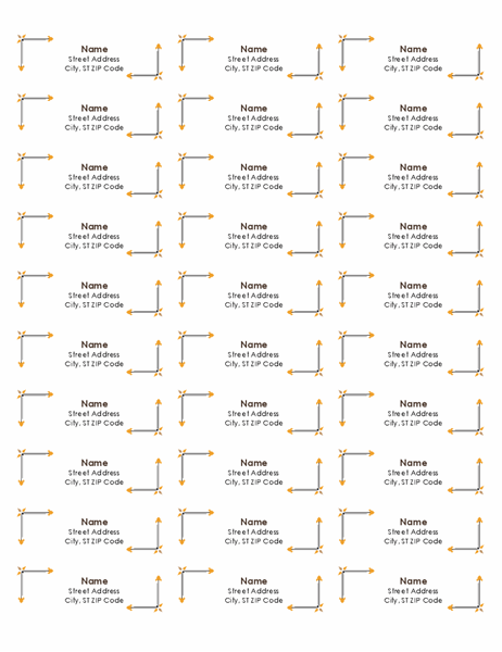 microsoft office templates for word return address labels