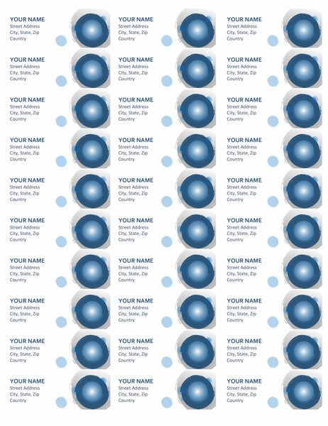 holiday labels for word 2010