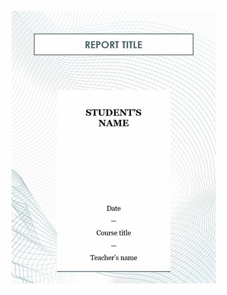 Modern student report