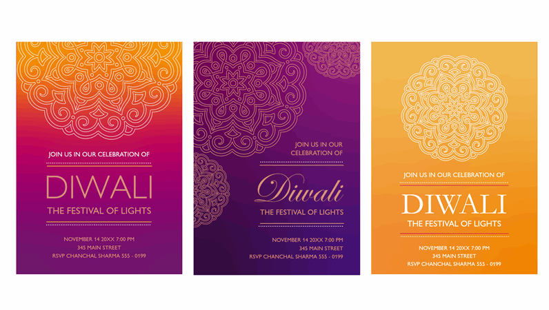 Diwali invitation