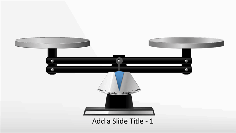 Animated scale graphic
