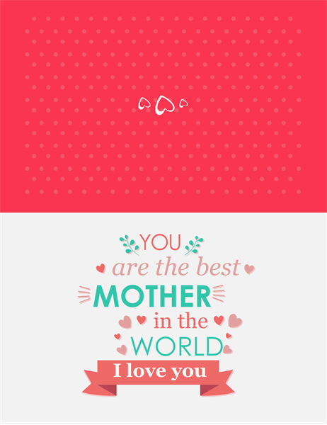 You're The Best Mother's Day card