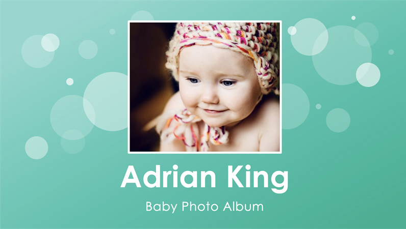 Baby’s first year photo album Baby’s first year photo album