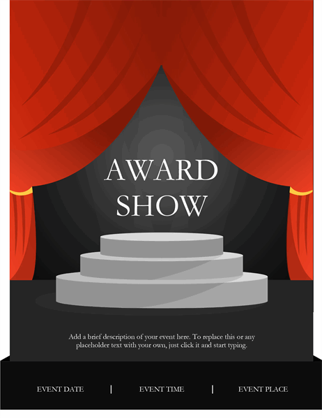 Awards show flyer