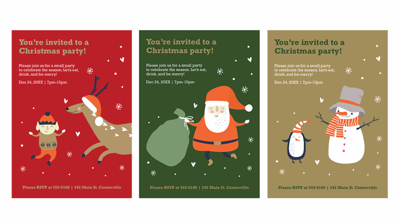 Christmas invitations