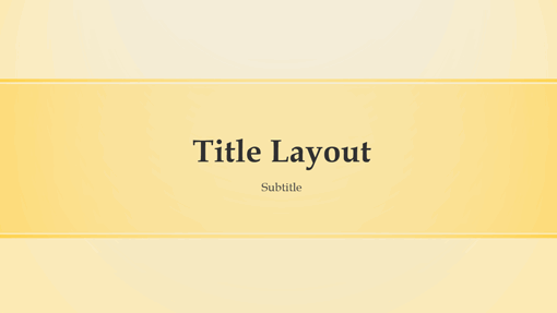 Yellow banded design presentation (widescreen) Yellow banded design presentation (widescreen)