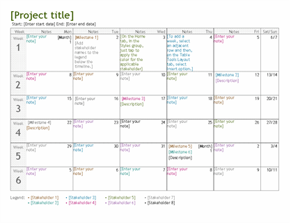 Project Planning Timeline