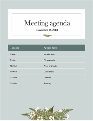 adjustable meeting agenda hr excel dashboard