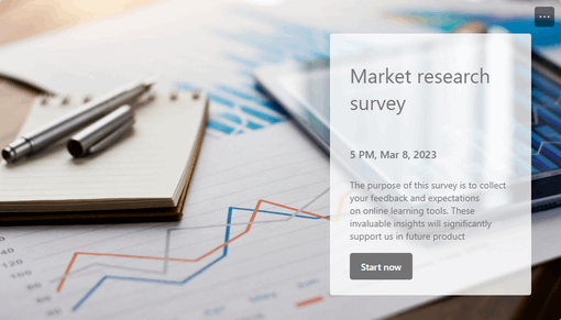 Market research survey