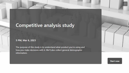 Competitive analysis study