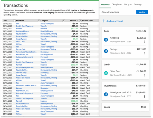 Money in Excel